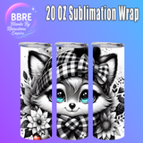 Fox 20 OZ Sublimation Transfer