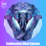 Elephant Sublimation Wind Spinners