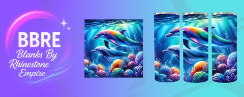 Dolphin 20 OZ Sublimation Print