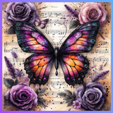 Flower And Butterfly 20 OZ Wrap