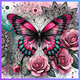 Floral Butterfly 20 OZ Wrap