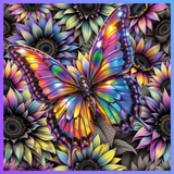 Floral Butterflies 20 OZ Wrap