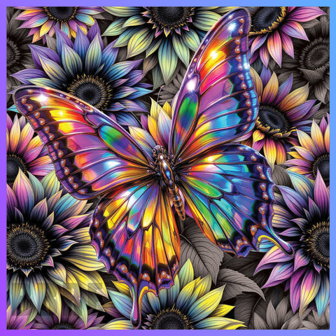 Floral Butterflies 20 OZ Wrap