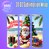 Christmas 20 OZ Sublimation Transfer