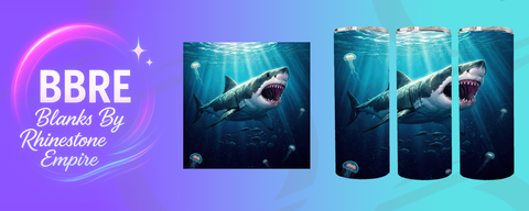 Shark 20 OZ Sublimation Print
