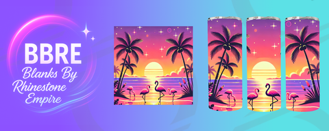 Flamingo 20 OZ Sublimation Print