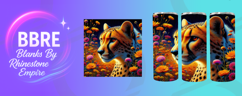 Cheetah 20 OZ Sublimation Print