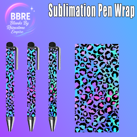 Leopard Print Sublimation Pen Wrap