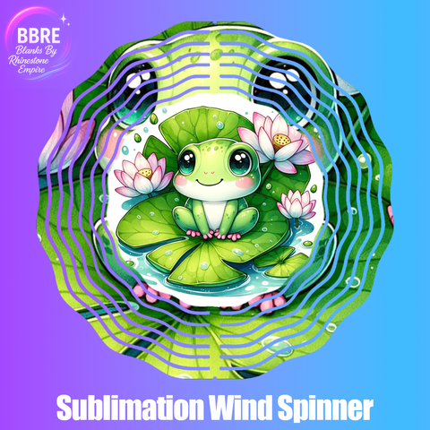 Frog Sublimation Wind Spinners