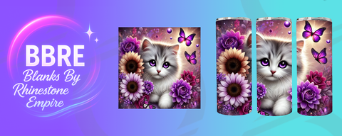 Kitten 20 OZ Sublimation Print