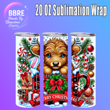 Christmas 20 OZ Sublimation Transfer