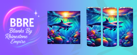 Dolphin 20 OZ Sublimation Print