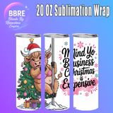 Christmas 20 OZ Sublimation Transfer