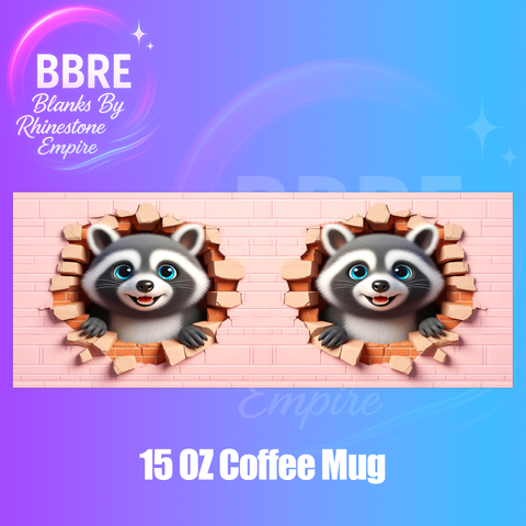 Raccoon 15 OZ Cup Wrap