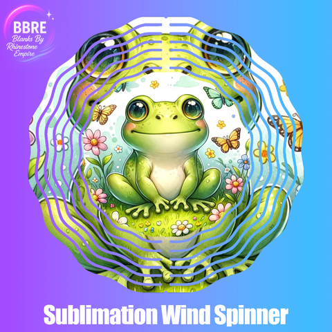 Frog Sublimation Wind Spinners