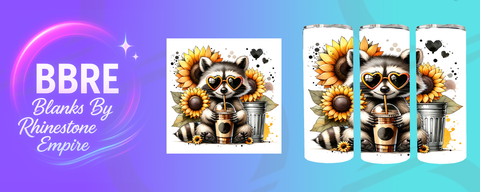 Raccoon 20 OZ Sublimation Print