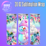 Christmas 20 OZ Sublimation Transfer
