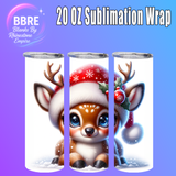 Christmas 20 OZ Sublimation Transfer