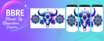 Cow Skull Can Cooler Wrap