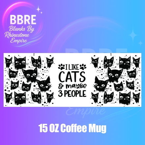 Cats 15 OZ Cup Wrap