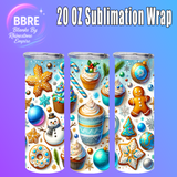 Christmas 20 OZ Sublimation Transfer