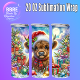 Christmas 20 OZ Sublimation Transfer