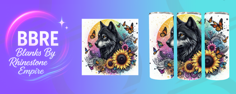 Wolf 20 OZ Sublimation Print