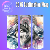 Wolf 20 OZ Sublimation Transfer
