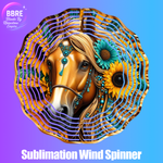 Horse Sublimation Wind Spinners