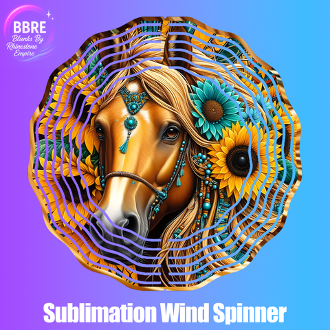 Horse Sublimation Wind Spinners