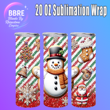 Christmas 20 OZ Sublimation Transfer