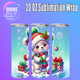 Christmas 20 OZ Sublimation Transfer