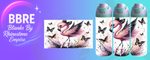 Flamingo 24 OZ Sublimation Water Bottle Wrap