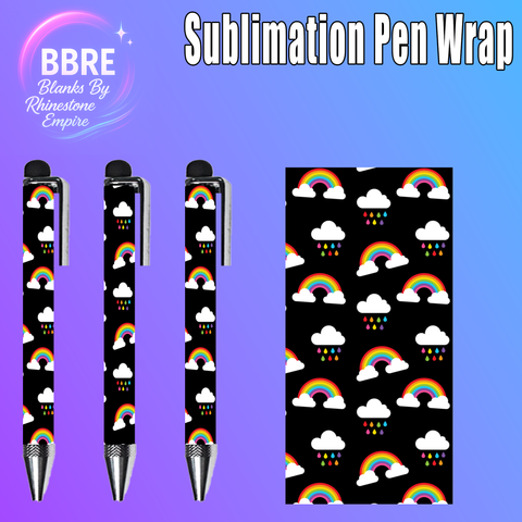 Rainbow Sublimation Pen Wrap