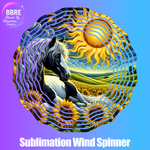 Horse Sublimation Wind Spinners