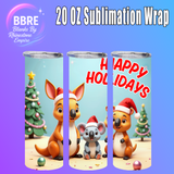 Christmas 20 OZ Sublimation Transfer