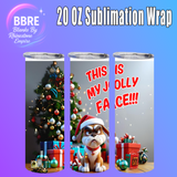 Christmas 20 OZ Sublimation Transfer