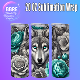 Wolf 20 OZ Sublimation Transfer