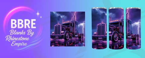 Purple Truck 20 OZ Sublimation Print