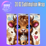 Cheeky Cow 20 OZ Sublimation Transfer