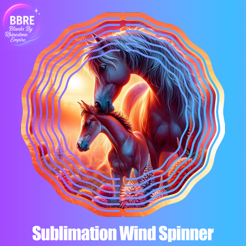 Horse Sublimation Wind Spinners