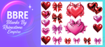 Love Hearts UV-DTF Element Sheet