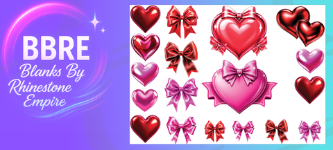 Love Hearts UV-DTF Element Sheet