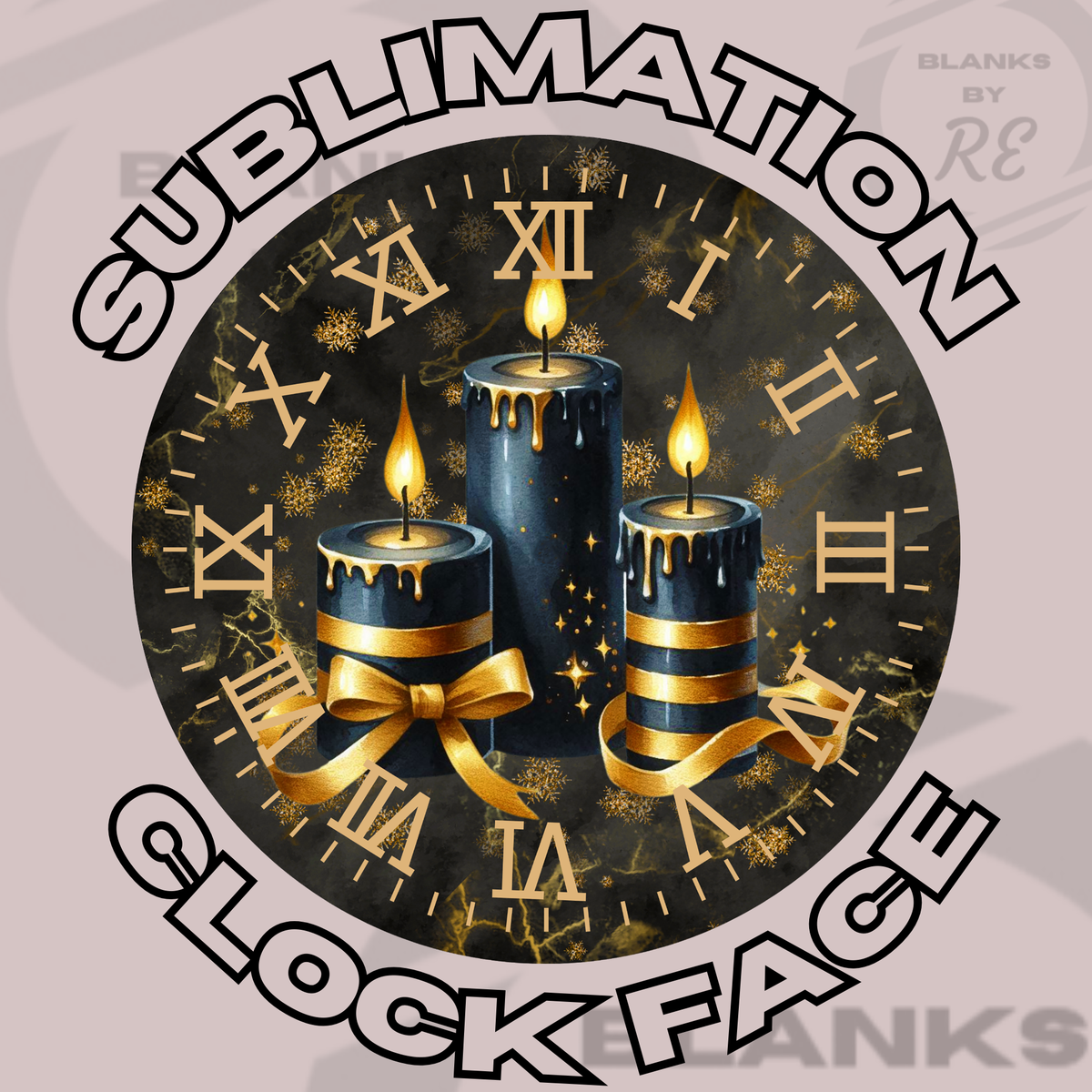 2 Sublimation Clock Face – Blanks By Rhinestone Empire