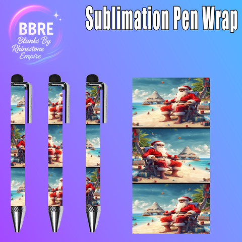 Christmas Sublimation Pen Wrap