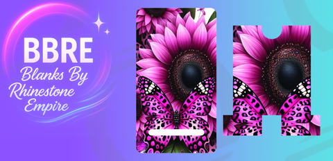 Pink Flower Phone Stand Transfer