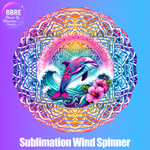 Dolphin Sublimation Wind Spinners