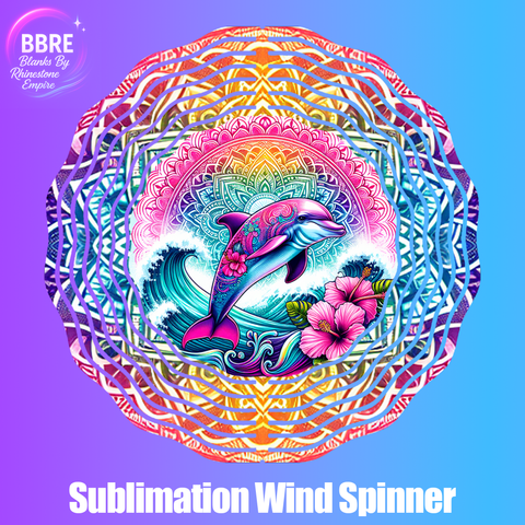 Dolphin Sublimation Wind Spinners