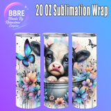 Cheeky Cow 20 OZ Sublimation Transfer