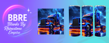 Flaming Truck 15 OZ Sublimation Print